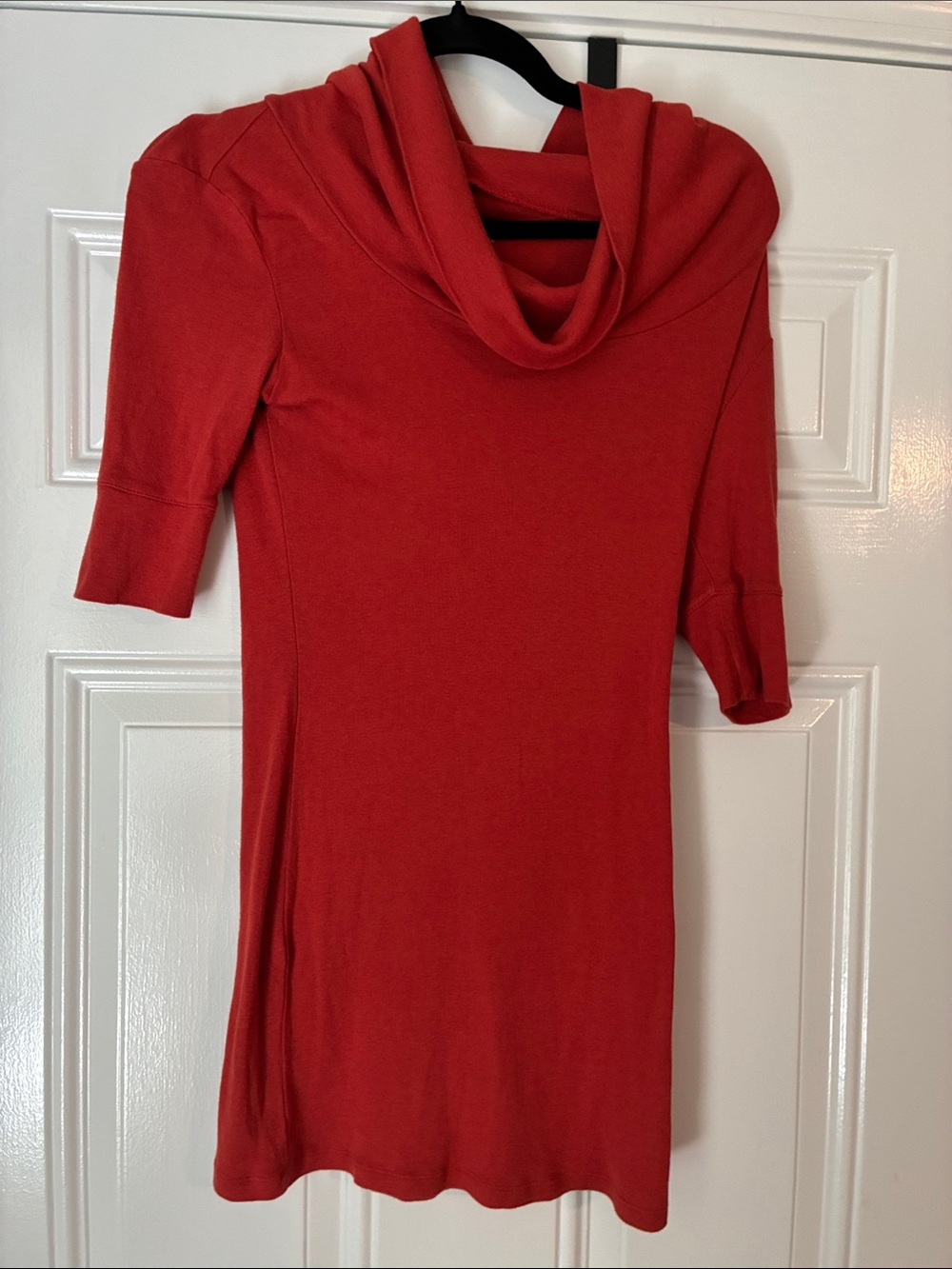 Express Red Cowl Neck Sweater Dress